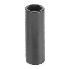 Grey Pneumatic 1/2" Drive x 1-1/2" Deep Length SAE Impact Socket - 2048D