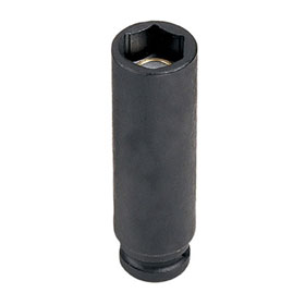 Grey Pneumatic 1/4" Drive x 10mm Magnetic Deep Length Magnetic Metric Impact Socket, Metric - 910MDG