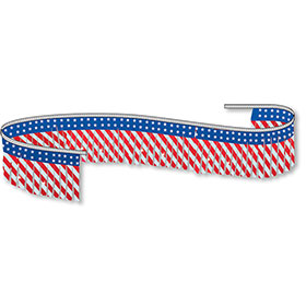 Stars and Stripes Metallic Pennant