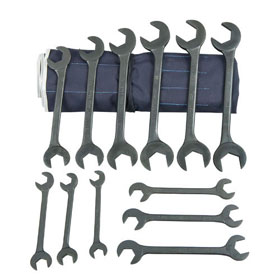 Martin 18 Pc. Hydraulic Wrench Set, Angle Opening, Industrial Black, SAE - BOB18K