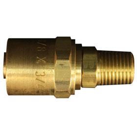 Milton 1/4" MNPT 3/4" OD Reusable Hose End Fitting - S-621