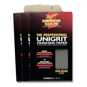 Meguiar's Mirror Glaze® Unigrit Finishing Paper 1500 Grit (25 Sheets) - S1525