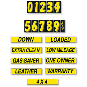 Dealer Windshield Promotion Kit - Yellow & Black