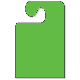 Wide Hook Mirror Tags - Fluorescent Green