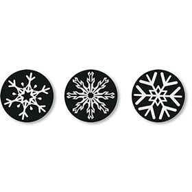 Snowflake Sticker with 3 Designs