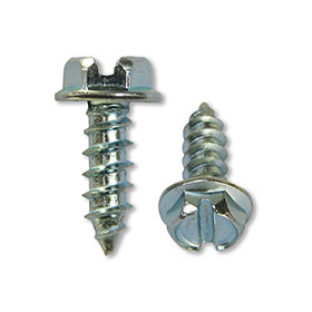 License Plate Screws Silver