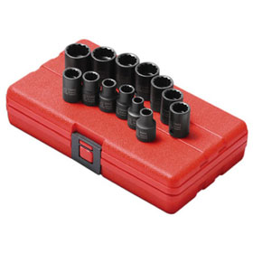 Sunex Tools 3/8" Drive 12-Point 13 Pc. Metric Impact Socket Set - 3675